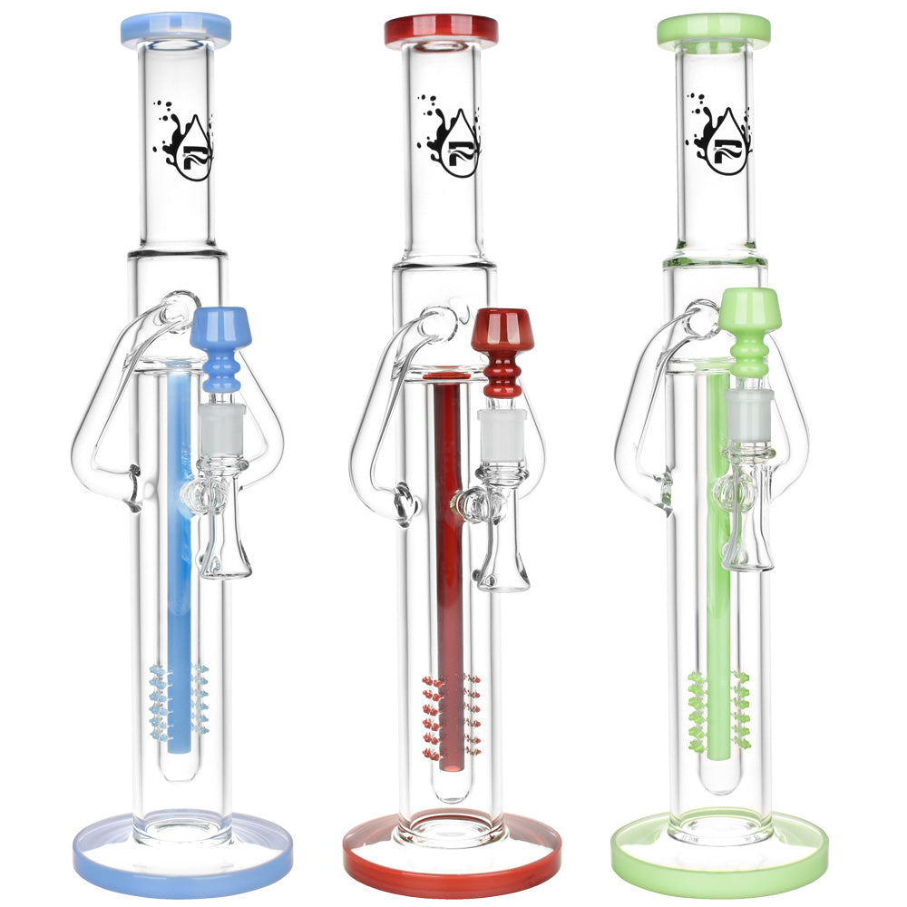 Pulsar Deep Pocket Tube Recycler Water Pipe | 16″ | 14mm F