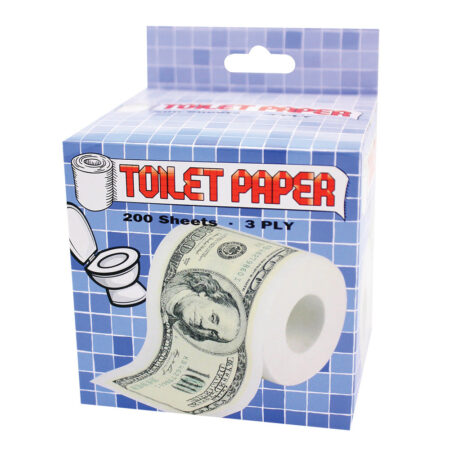 Novelty Toilet Paper - 200 Sheets / 3 Ply / Big Bucks