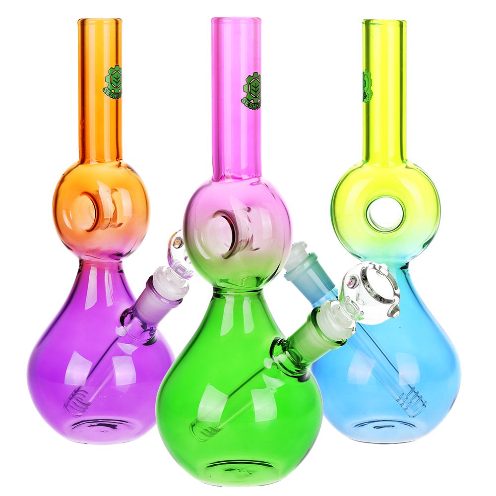SeshGear Donut Ombre Glass Water Pipe – 10.5″/ 3ct
