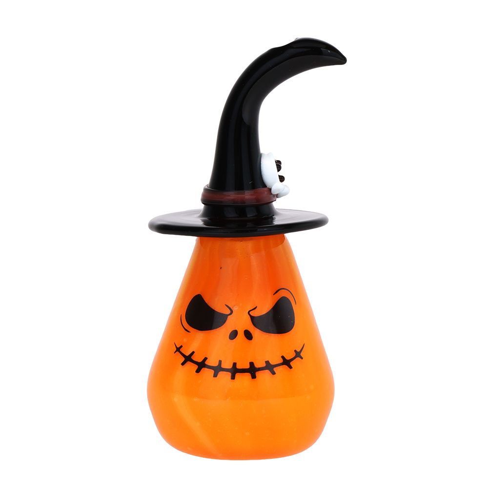 Behold The Pumpkin Witch Glass Hand Pipe – 3.75″