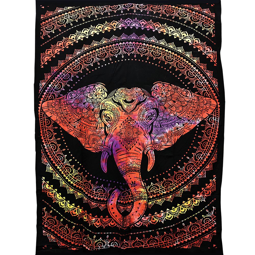 Trippy Sheetz Mystic Elephant Tapestry – 55″x85″