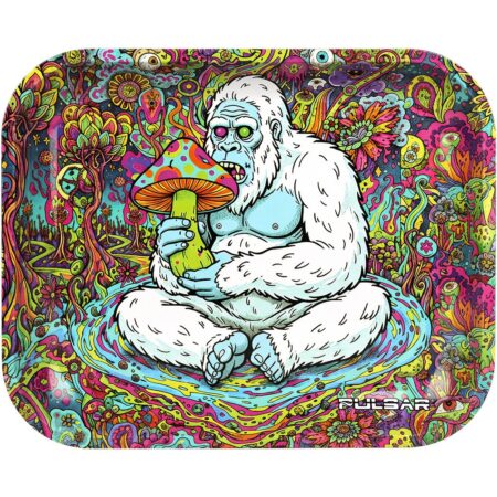 Pulsar Metal Rolling Tray - Trippin' Yeti / 13"x 11"