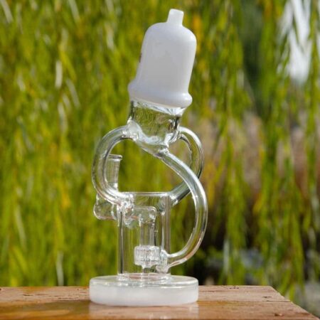 Microphone Recycler Rig 8 Inch Borosilicate Glass Dab Rig
