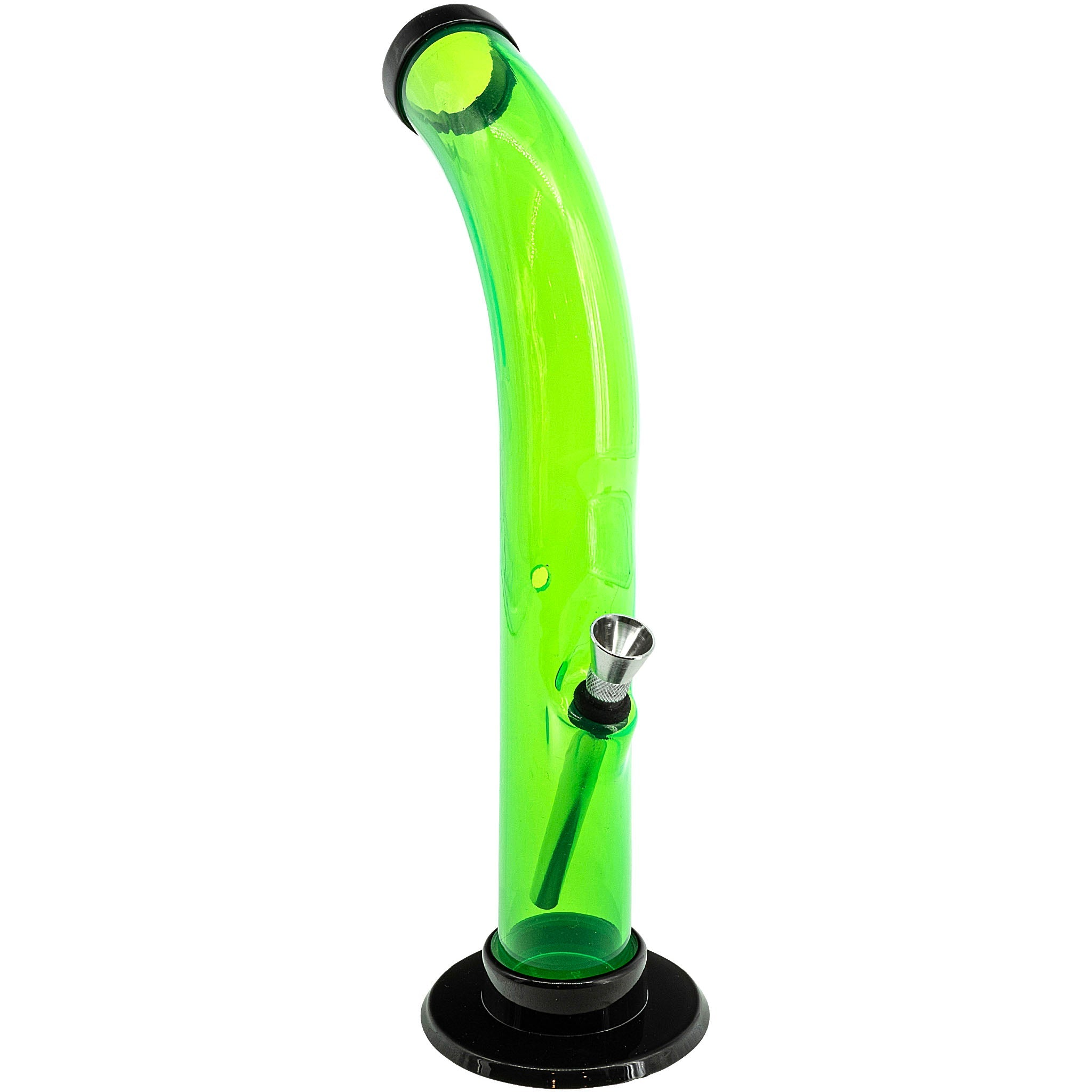 Acrylic Curved Tube Bong 10'' - Image 10