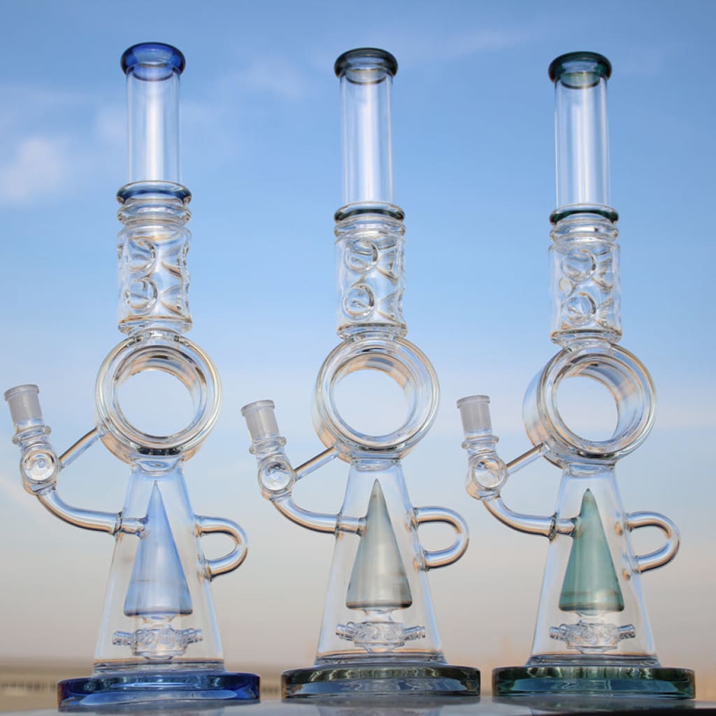 Sprinkler Percolator Glass Water Pipe 18-inch