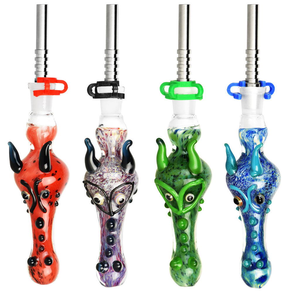 Dragon Snout Glass Vapor Straw w/ Titanium- 4.5″