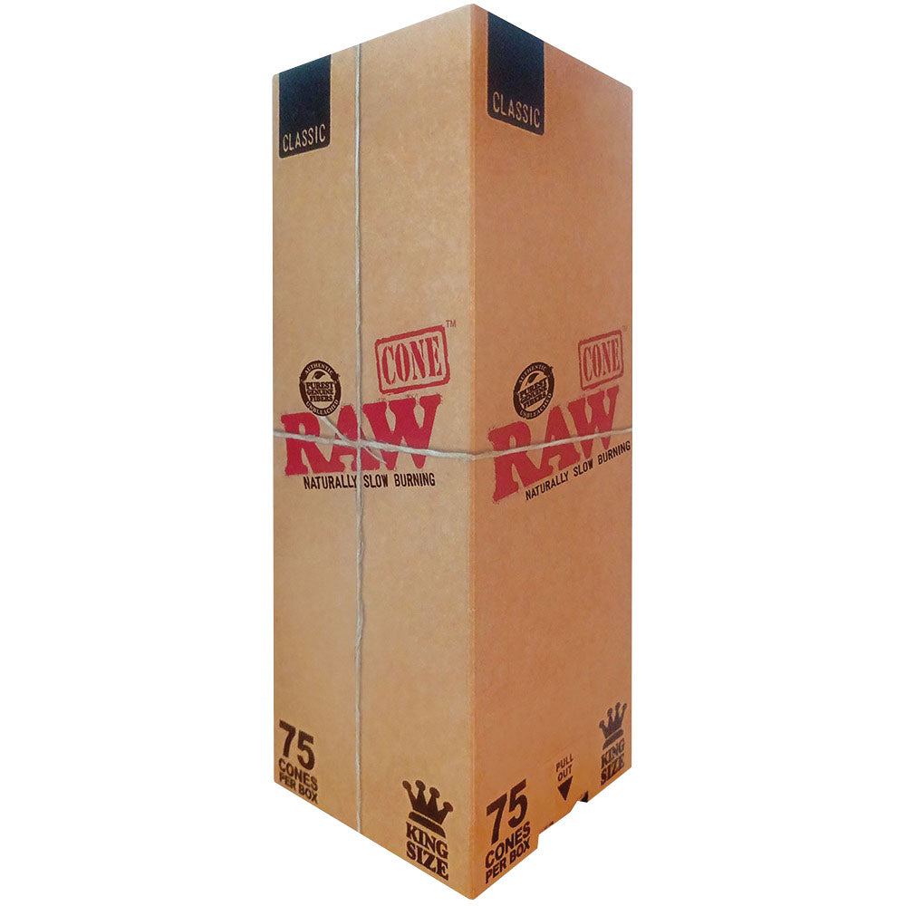 RAW Classic Pre-Rolled Cones | 75pc Box