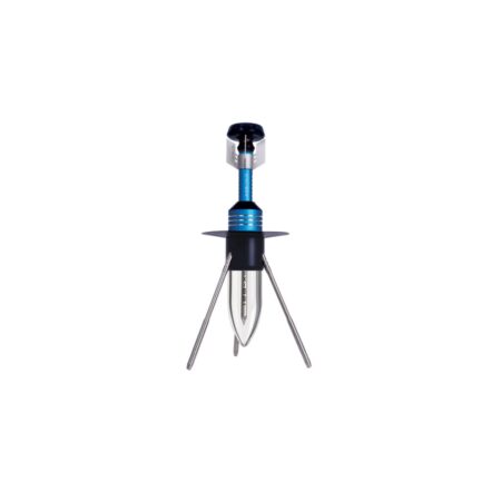 Caliber Hookah with Tall Borosilicate Glass and Matching Metal Handle