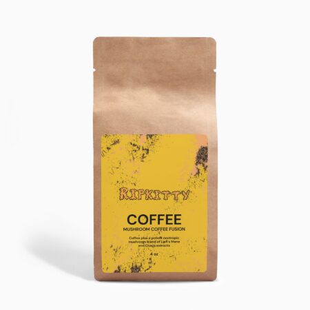Ripkitty Mycelium Roasts: Lion’s Mane & Chaga Coffee Fusion (4oz)
