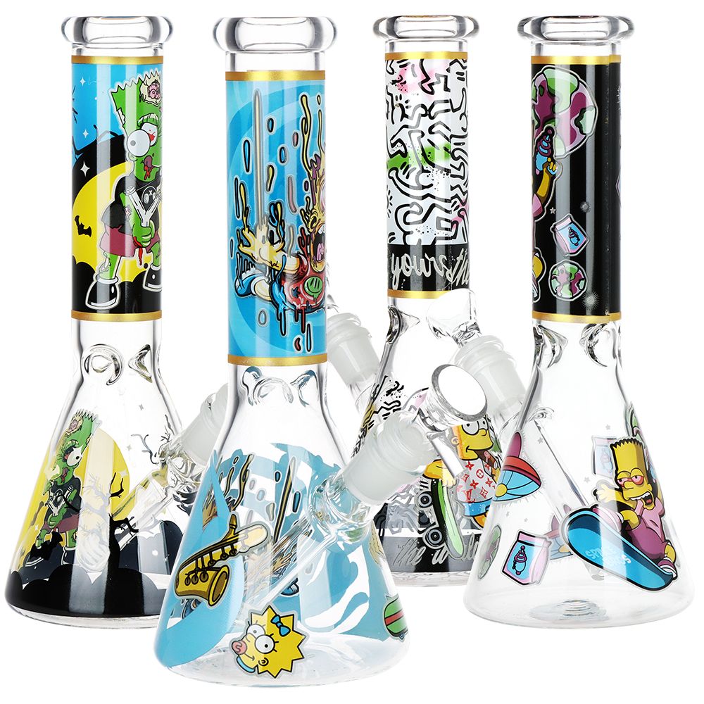 Don’t Have A Cow Beaker Glass Water Pipe – 10″ / 14mm F / Designs Vary