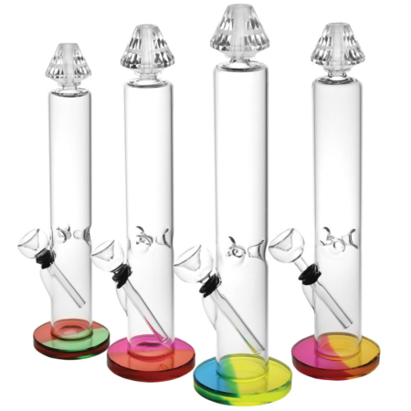 Apex Diamond Water Pipe - 11" / Colors Vary