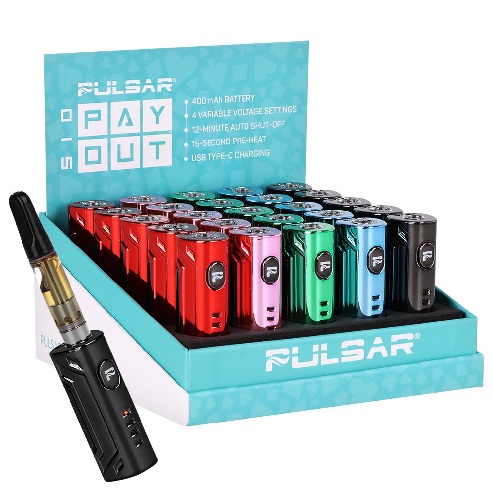 Pulsar 510 Payout VV Battery Electroplate Edition – 400mAh 25ct