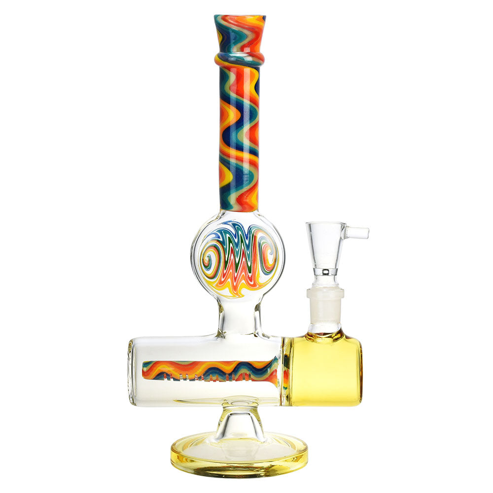 Endless Rainbow Inline Perc Water Pipe – 9″ / 14mm F