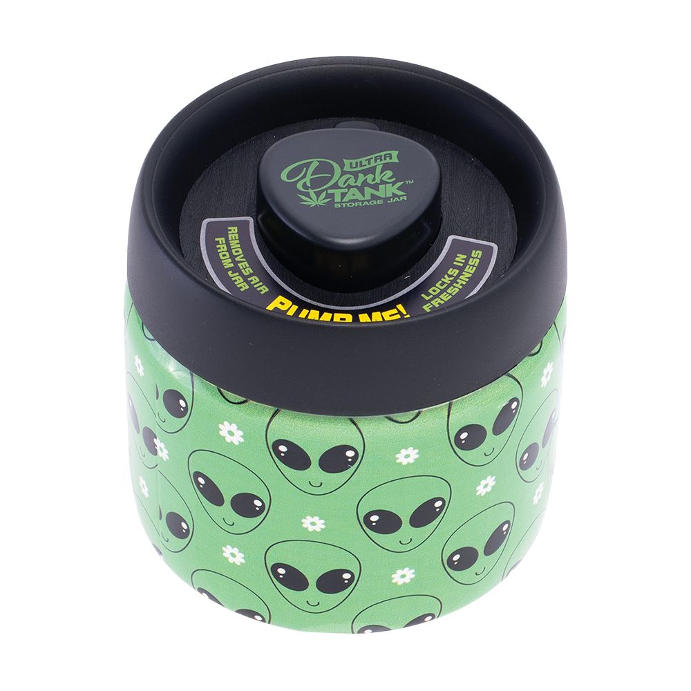 Fujima Dank Tank Vacuum Glass Jar – 4.2″ / Green Alien
