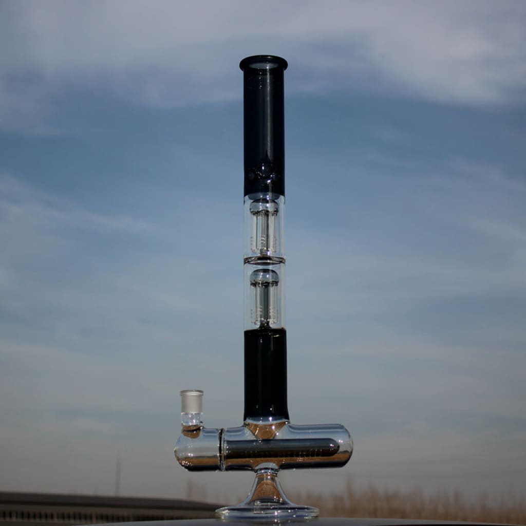 Heavy Duty Scientific Glass Bong with Inline Percolator