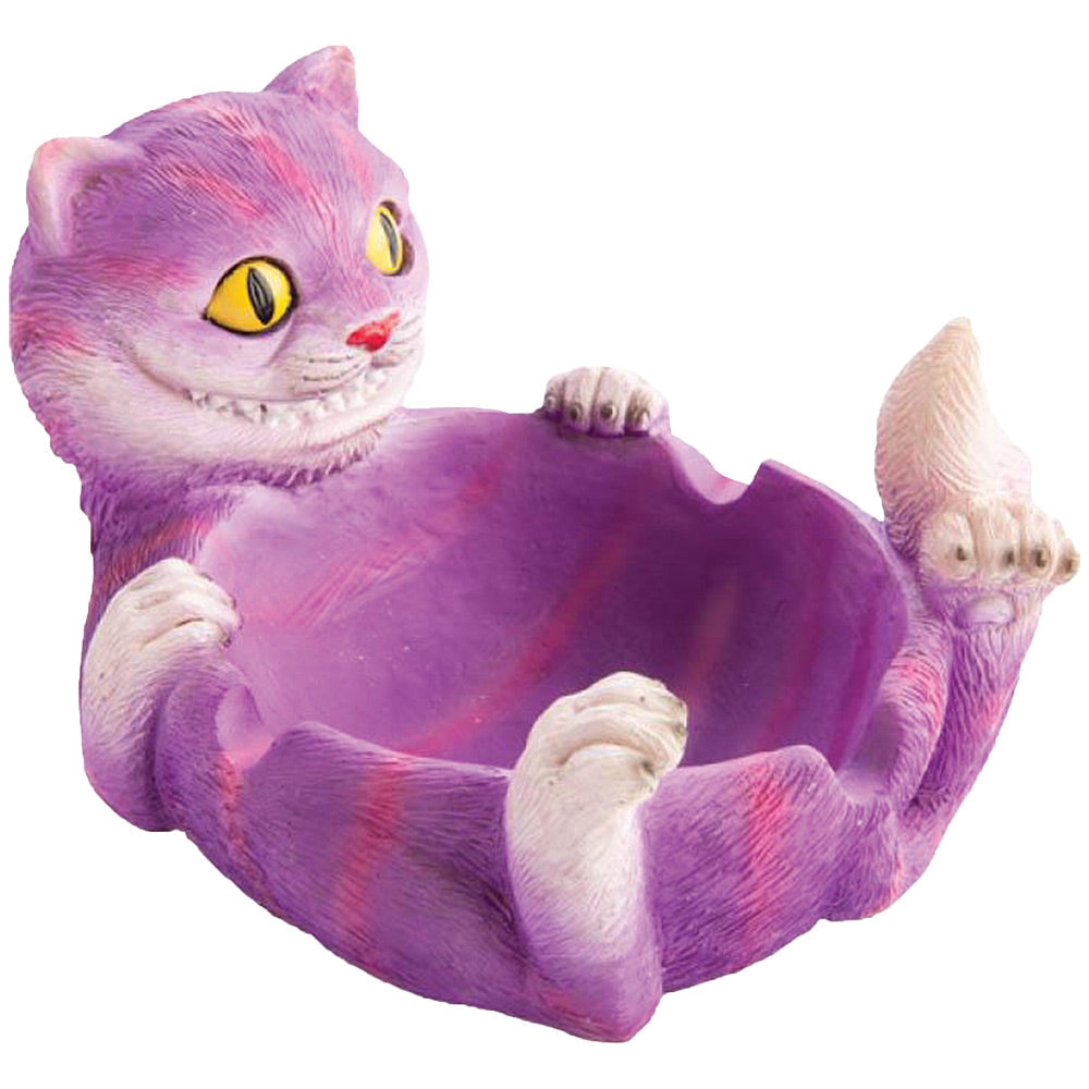 Trippy Cat Polyresin Ashtray – 5.5″x4″