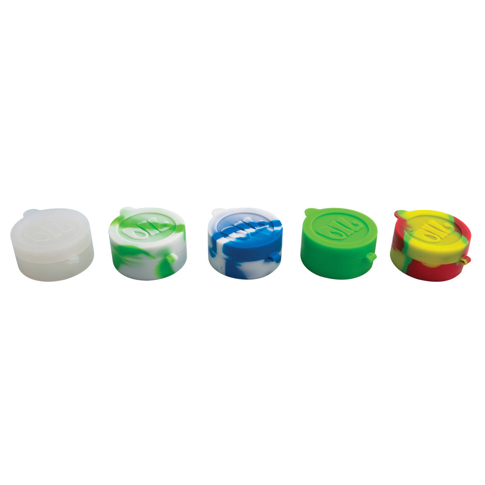 Dual Compartment Silicone Cylinder Containers | 50pc Set