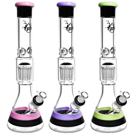 Pulsar Stack Jellyfish Perc Water Pipe- 17"/14mm F/Colors Vary