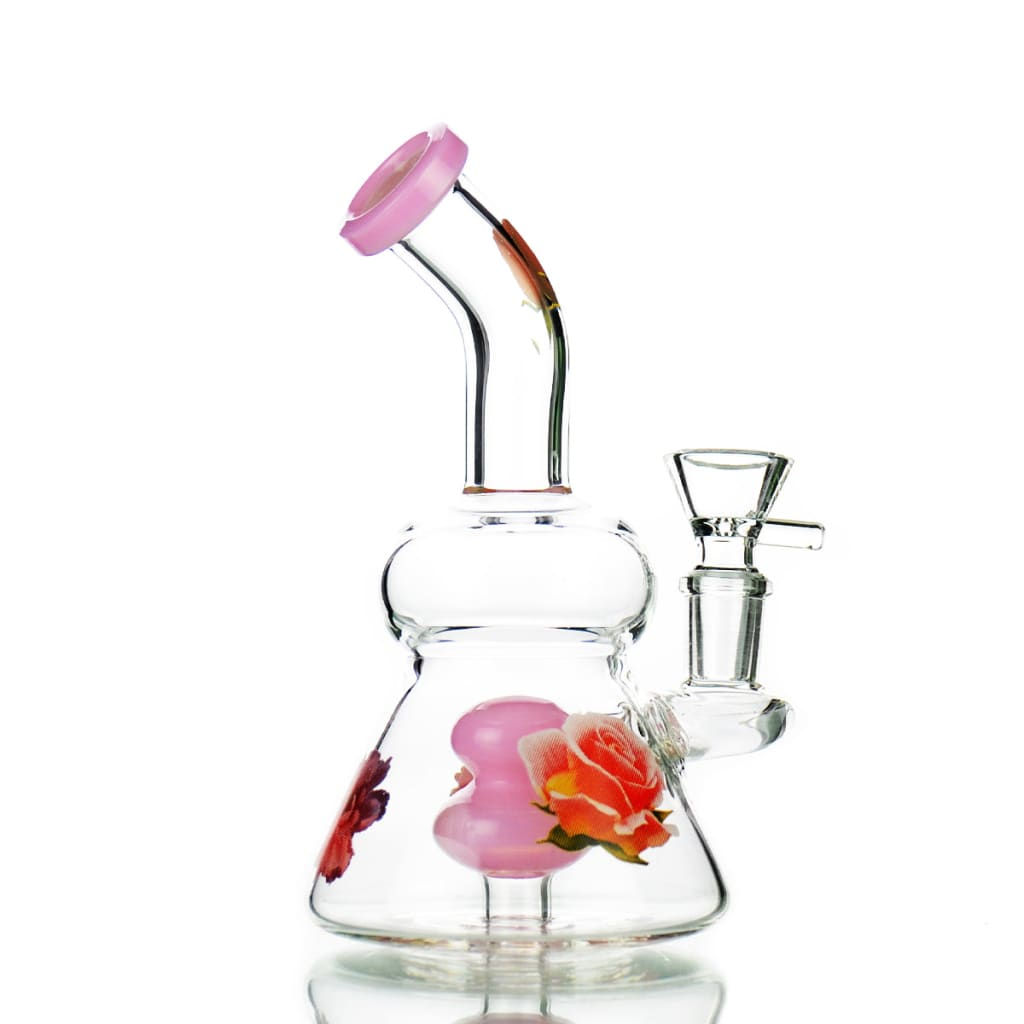 7 Flower Water Pipe with 14mm Male Bowl for Smooth Smoking Experience - Bowl - Image 4