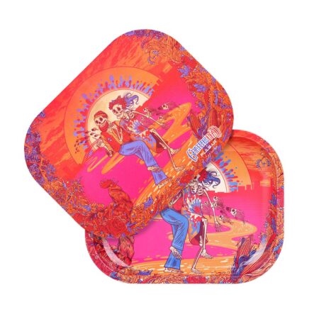 Grateful Dead x Pulsar Mini Rolling Tray & Lid Kit – Sunset Dance / 7″x5.5″
