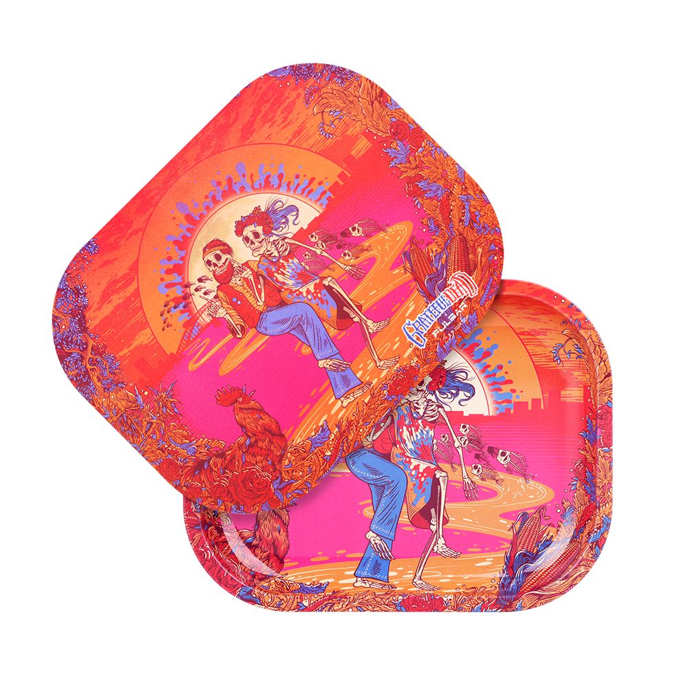 Grateful Dead x Pulsar Mini Rolling Tray & Lid Kit – Sunset Dance / 7″x5.5″