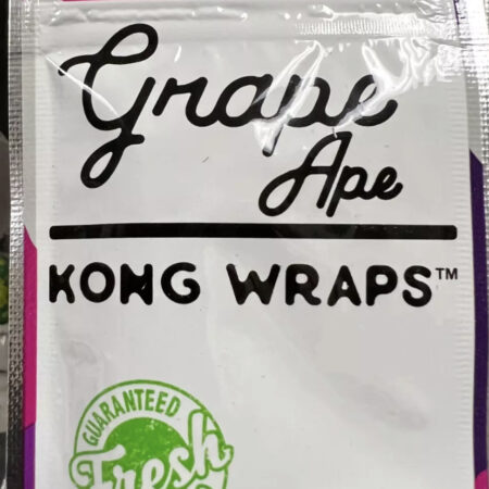 Kong Hemp Organic Herbal Wraps Grape Ape Flavor (5 Cnt 2 Per Pack)