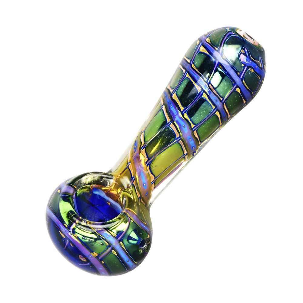 Butterfly Wing Macro Fumed Spoon Pipe – 4.75″ / Colors Vary