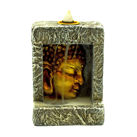 Buddha Head Backflow Incense Burner - Polyresin / 4