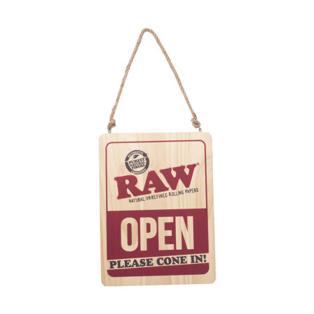 RAW LARGE WOODEN SIGN 12″X16″