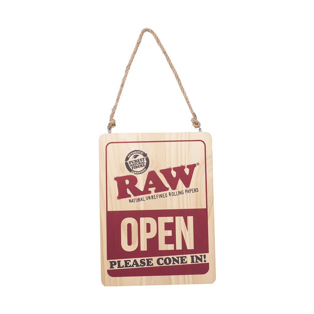 RAW LARGE WOODEN SIGN 12″X16″