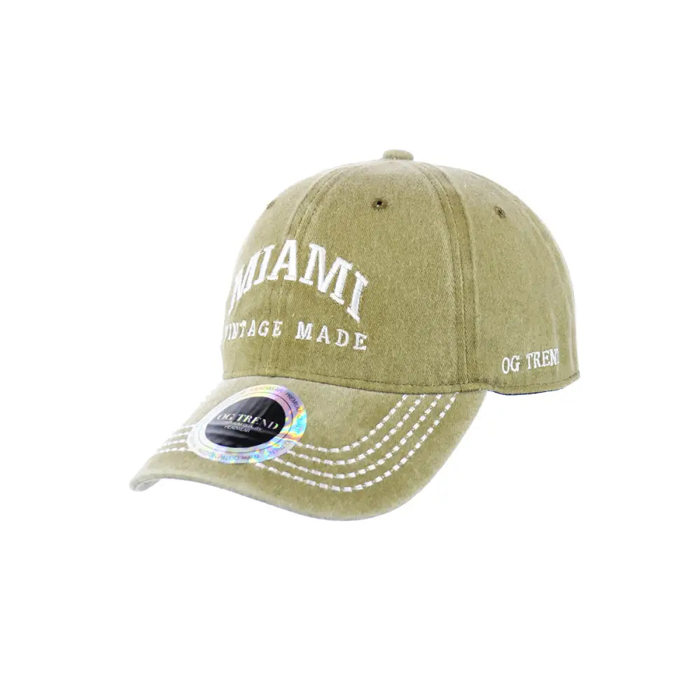 Miami Original Cotton Buckle Hat – Stylish, Comfortable, Adjustable Fit