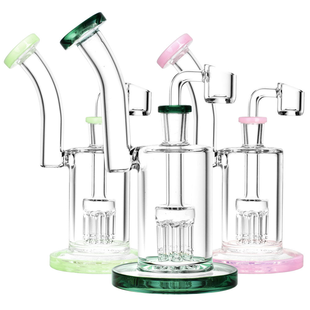 Multi-Arm Perc Drop Down Glass Rig – 7″/14mm F/Colors Vary