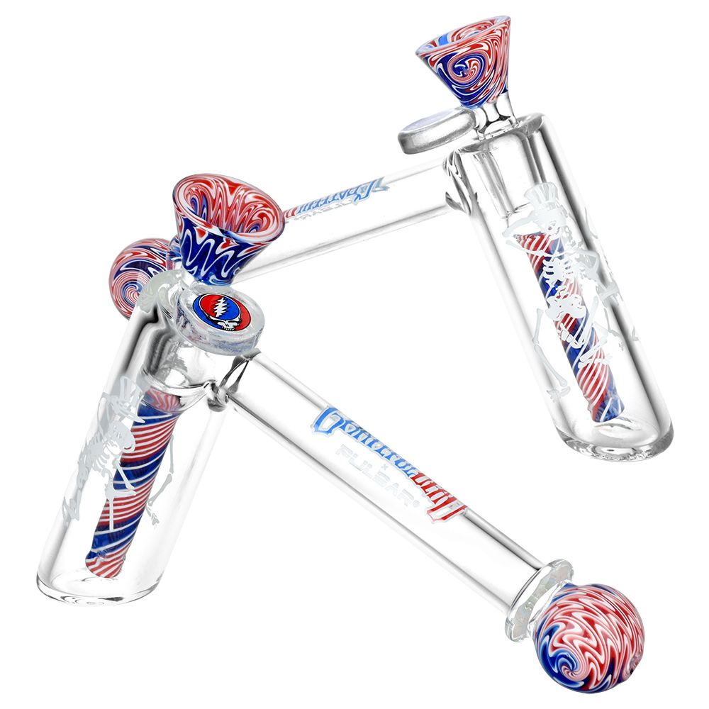 Grateful Dead x Pulsar Wig Wag Hammer Bubbler – 6.25″ / 14mm F