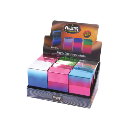 Fujima Gradient Cig Case - Kingsize / Assorted Colors - 12PC DISP