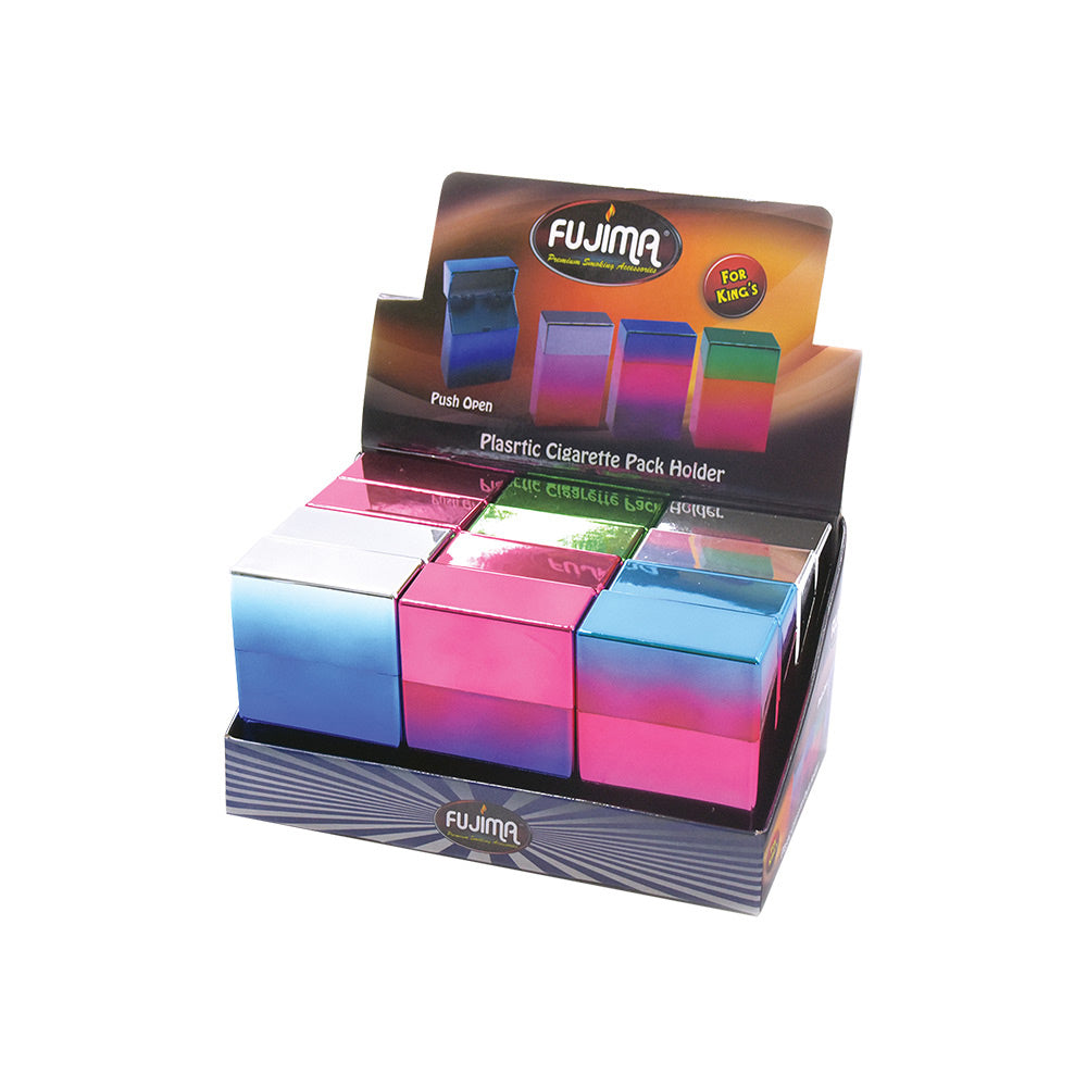 Fujima Gradient Cig Case – Kingsize / Assorted Colors – 12PC DISP