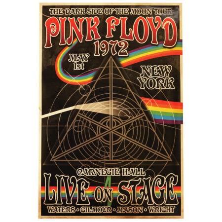 Pink Floyd 1972 Carnegie Hall Poster