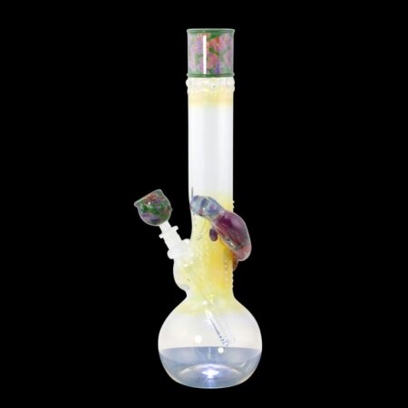 Manatee Glass Water Pipe with Green Color Change and Mercury Seal Joint