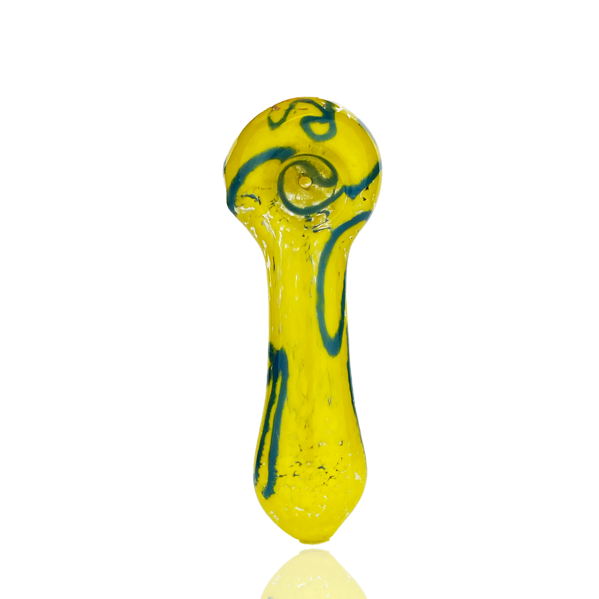 Artisan 4.5" Spoon Pipe with Twisted Frit Glass - Image 3