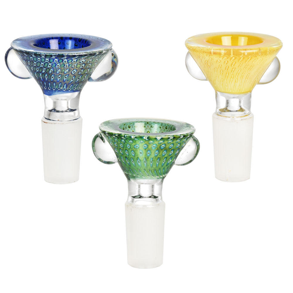 Pulsar Bubble Matrix Cone Style Bowl Slide – Colors Vary