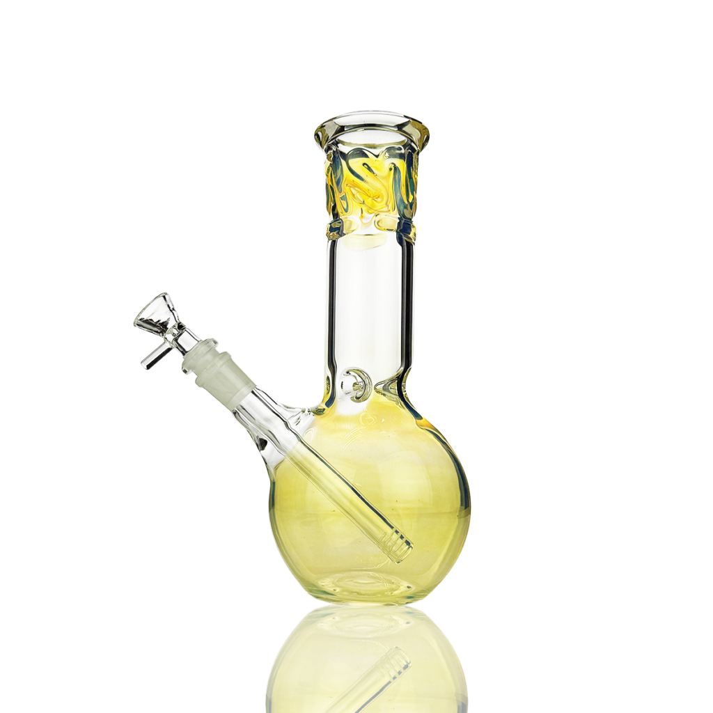 Handcrafted 10″ Fumed Glass Sphere Beaker
