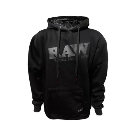 RAW Logo Hoodie w/ Stash Pocket - Black
