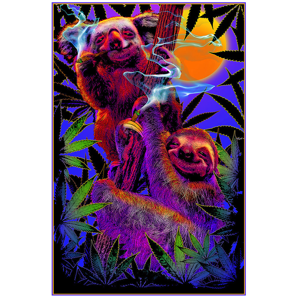 High In The Bush Non-Flocked Blacklight Poster