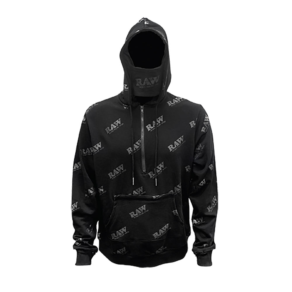 RAW Rawlers Hoodie w/ Stash Pockets and Tray – Black
