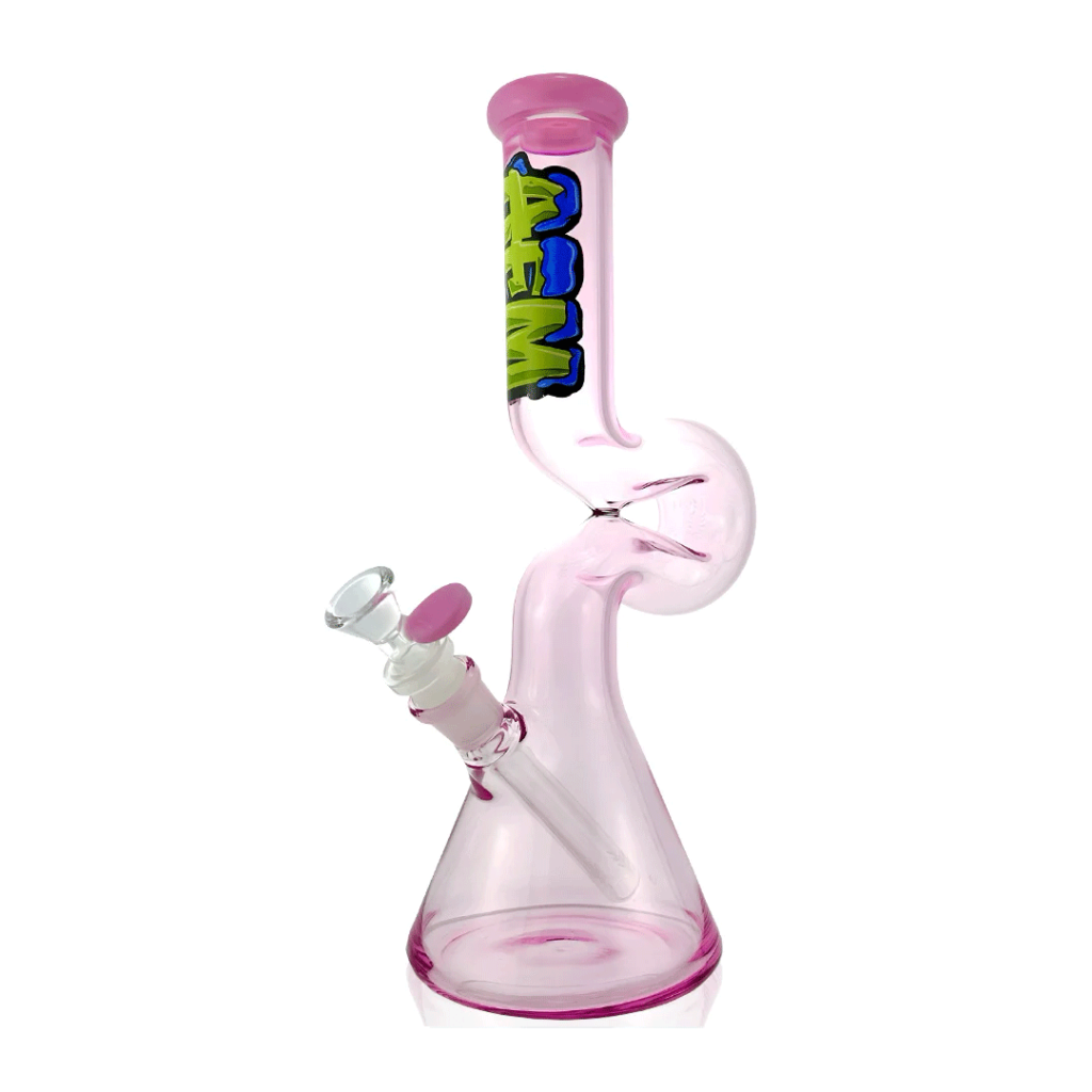 AFM Glass 12″ Beaker Wave Full Color Glass Water Pipe