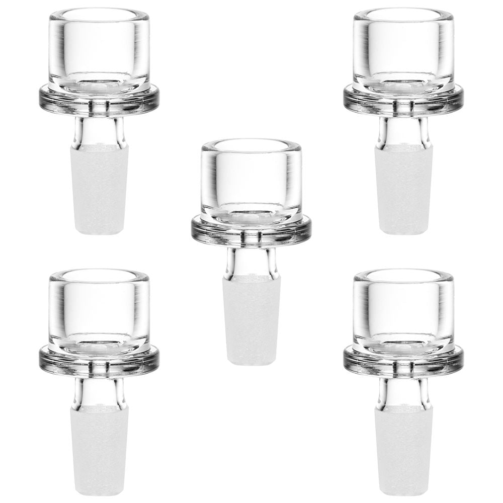 Round Glass Herb Slide – 14mm M / Clear 10ct