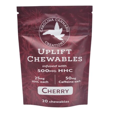 Uplift Chewables | HHC+Caffeine | Cherry 20ct bag