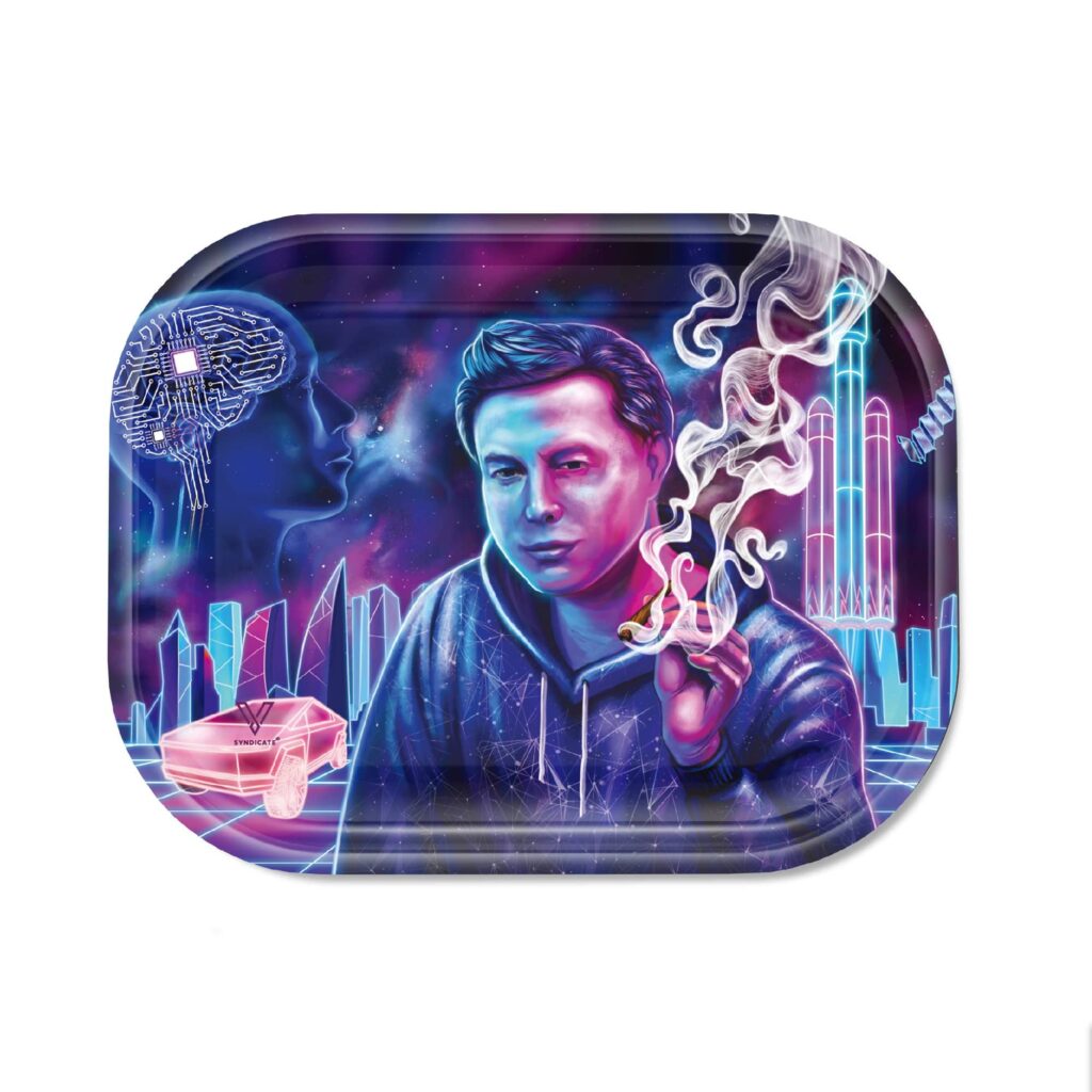 Space Xhale Metal Rollin’ Tray