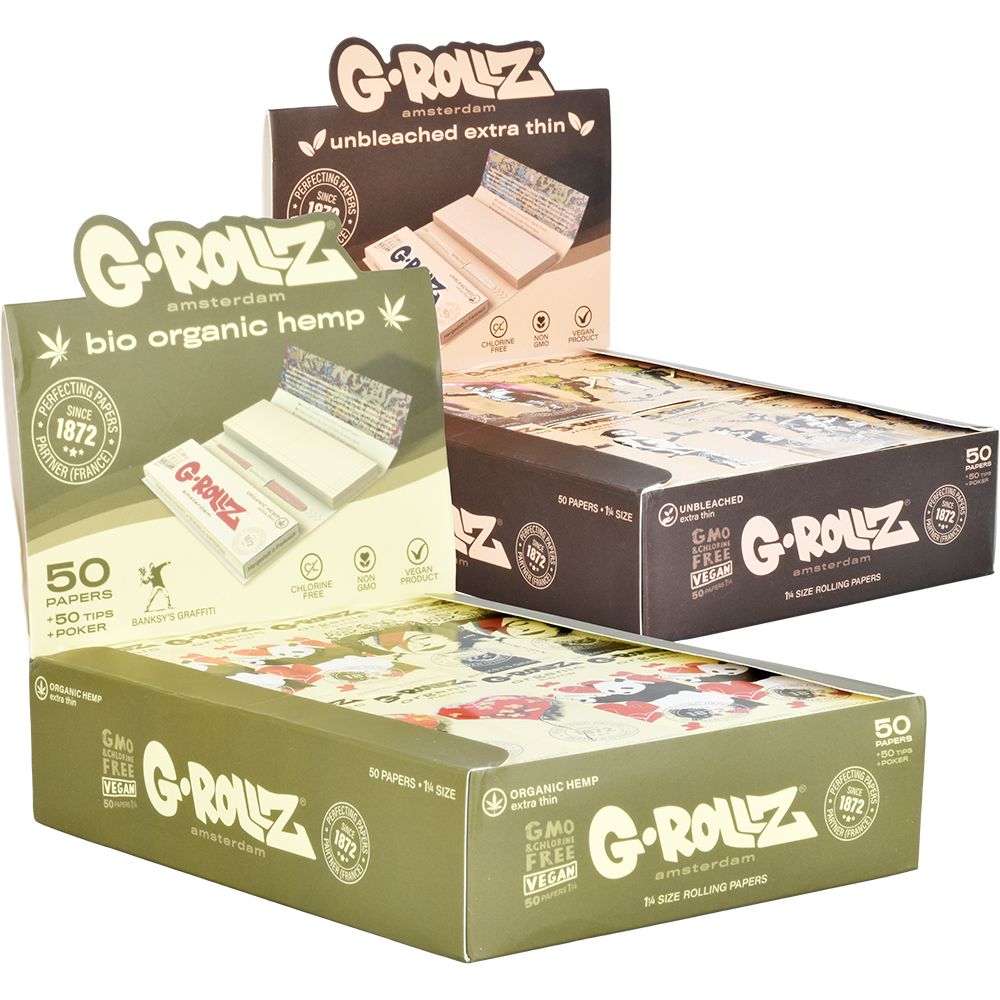 G-ROLLZ x Banksy’s Graffiti Papers + Tips | 50pc | 1 1/4 | 24pk