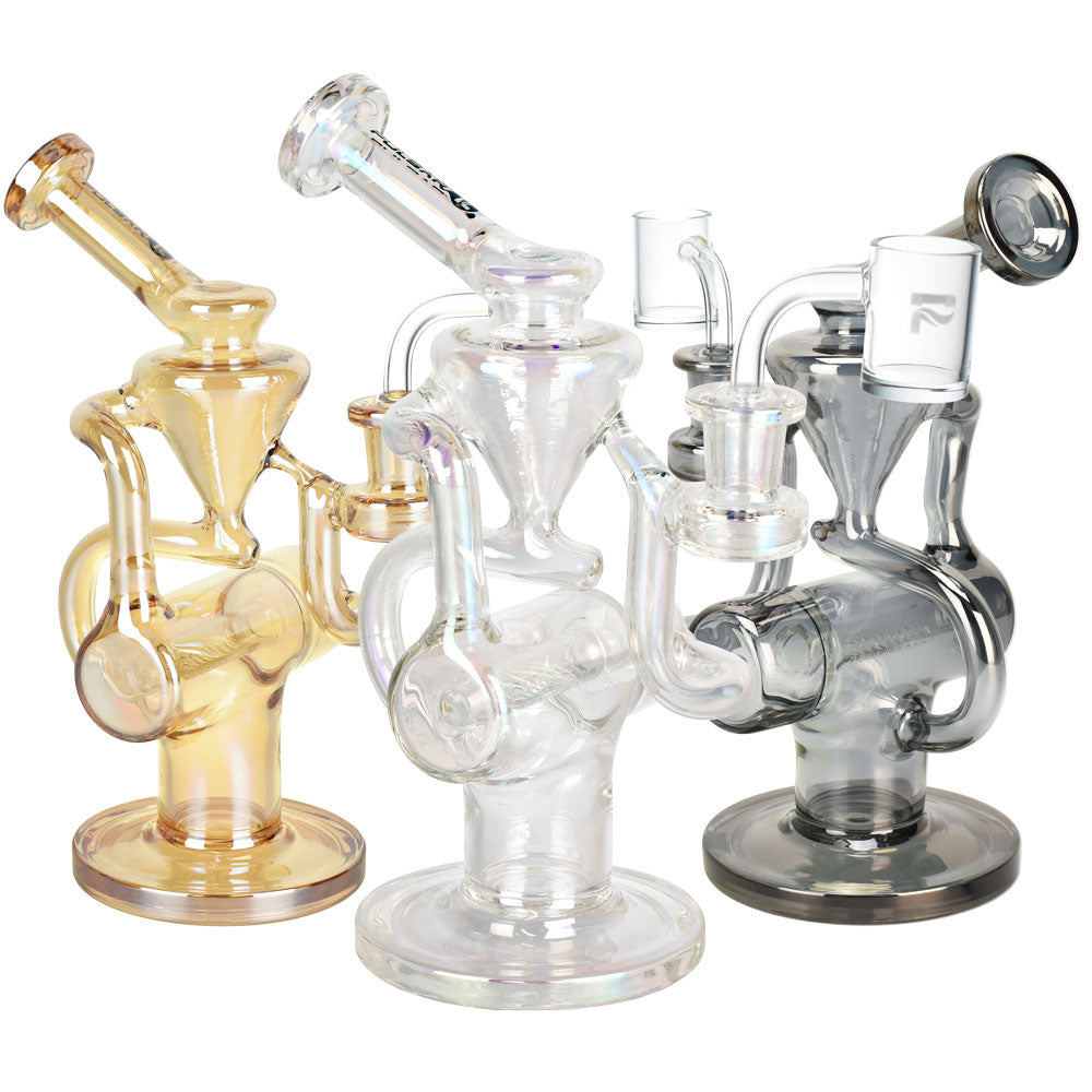 Pulsar Metallic Inline Recycler Dab Rig -8.25″/14mm F/Clrs Vary