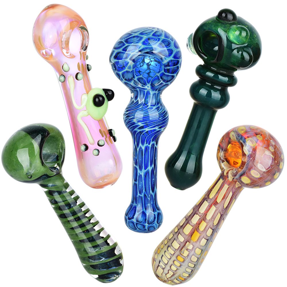 Deluxe Visions Glass Spoon Pipes – 4.75″ 20ct